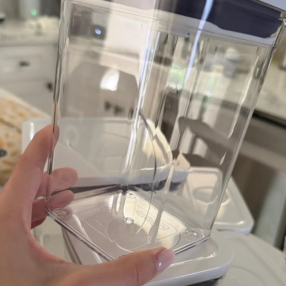 OXO POP Airtight Clear Food Storage Container Set with White Lids